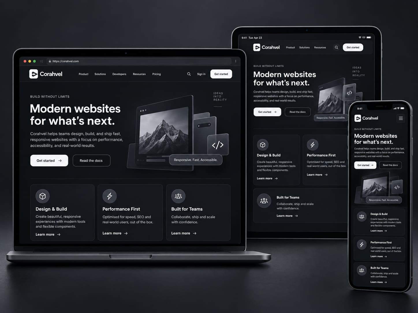 Website Development showcase 1