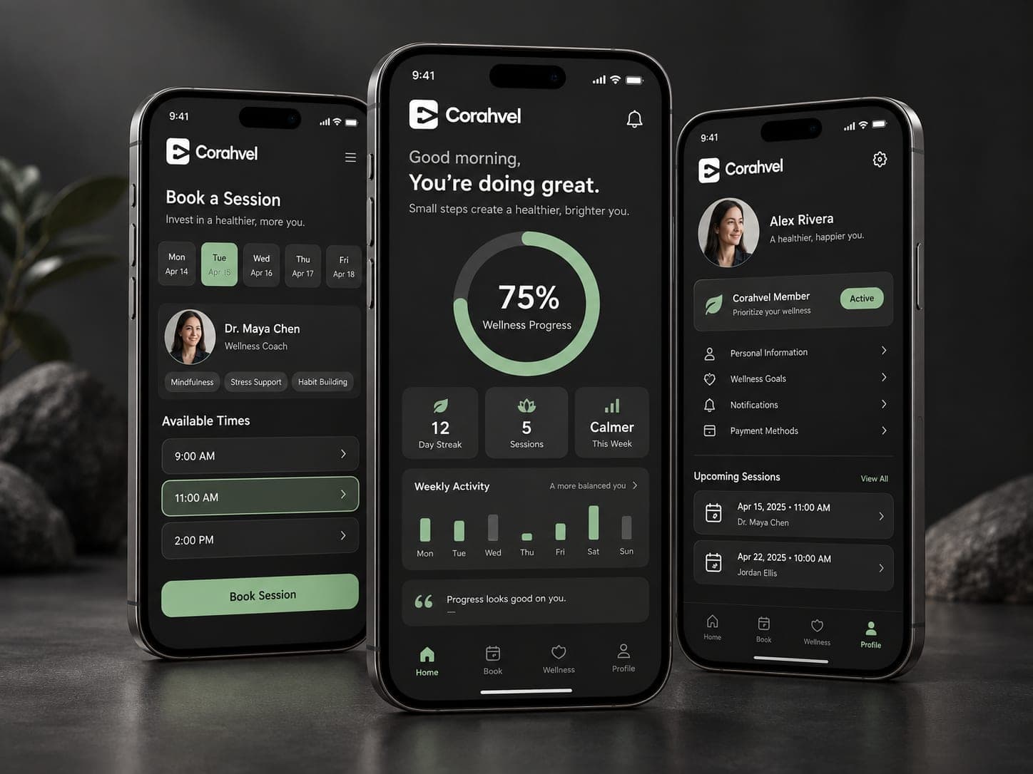 Mobile Wellness Application project photo